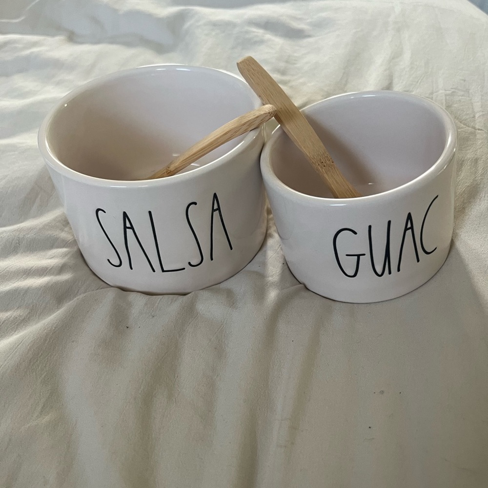 Rae Dunn Salsa and Guac Serving Bowls